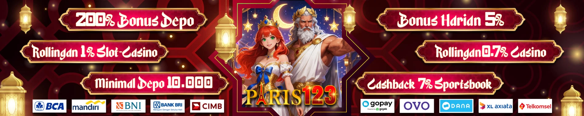 PARIS123 BONUS DEPO SLOT CASINO 